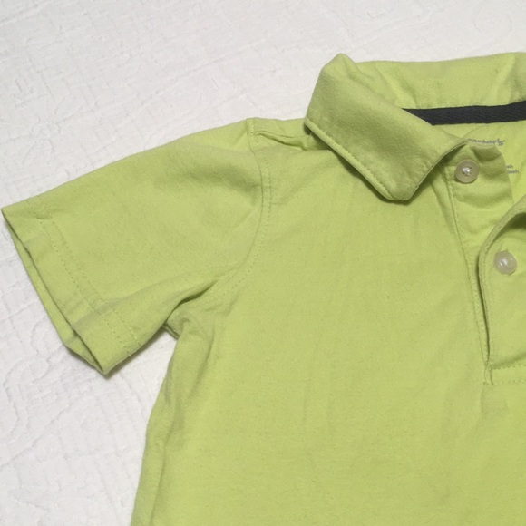 2T (6/$20) Carter’s Yellow-Green Polo - Picture 4 of 9